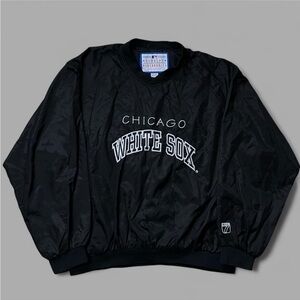 Vintage 90’s Chicago White Sox MLB Logo 7 Embroidered Pullover Jacket. Size XL.